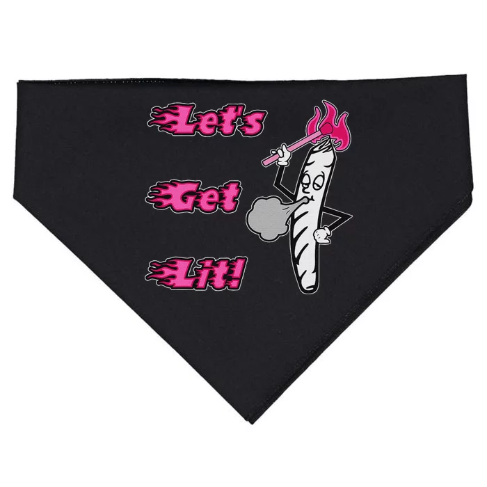 LetS Get Lit! Apparel USA-Made Doggie Bandana