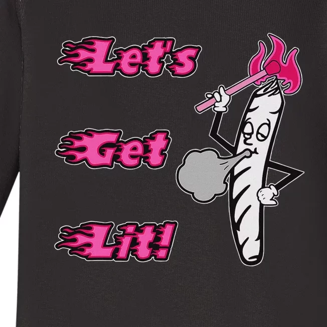 LetS Get Lit! Apparel Baby Long Sleeve Bodysuit