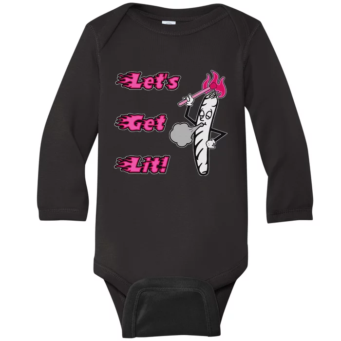 LetS Get Lit! Apparel Baby Long Sleeve Bodysuit