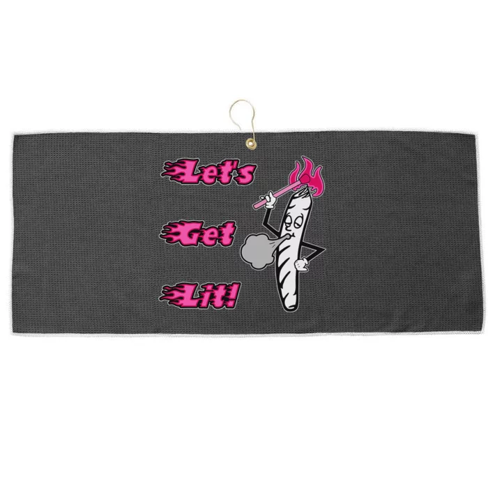 LetS Get Lit! Apparel Large Microfiber Waffle Golf Towel