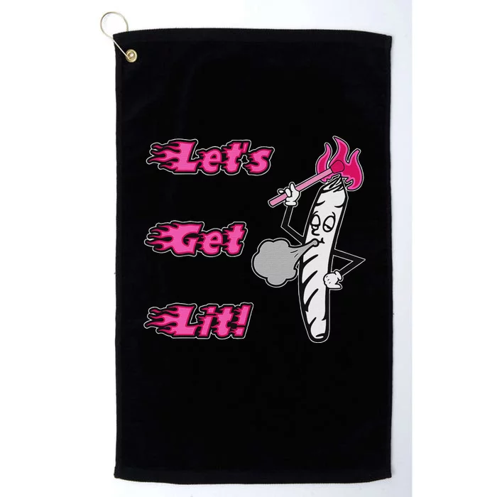 LetS Get Lit! Apparel Platinum Collection Golf Towel