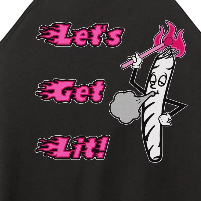 LetS Get Lit! Apparel Women’s Perfect Tri Rocker Tank