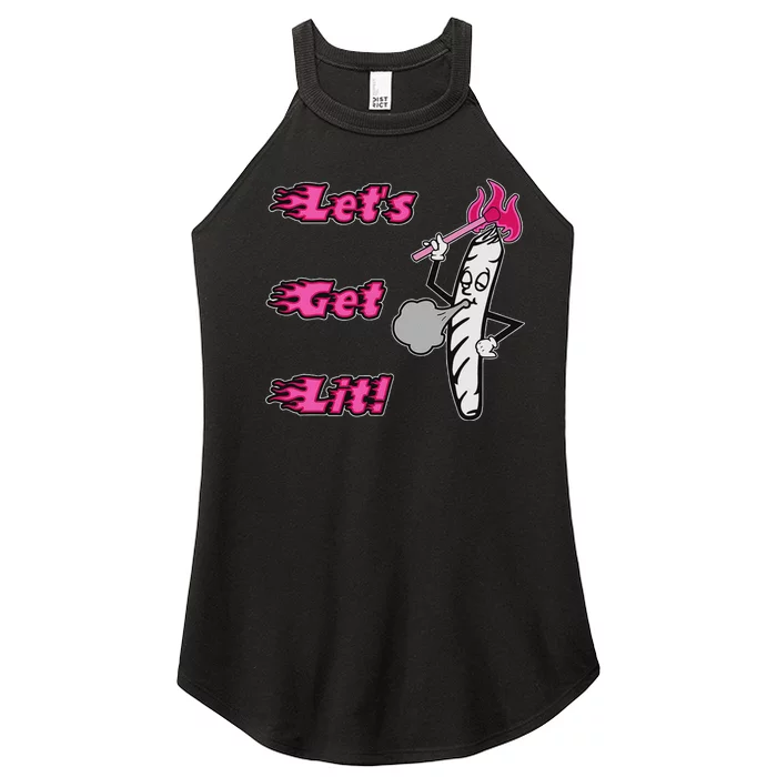 LetS Get Lit! Apparel Women’s Perfect Tri Rocker Tank