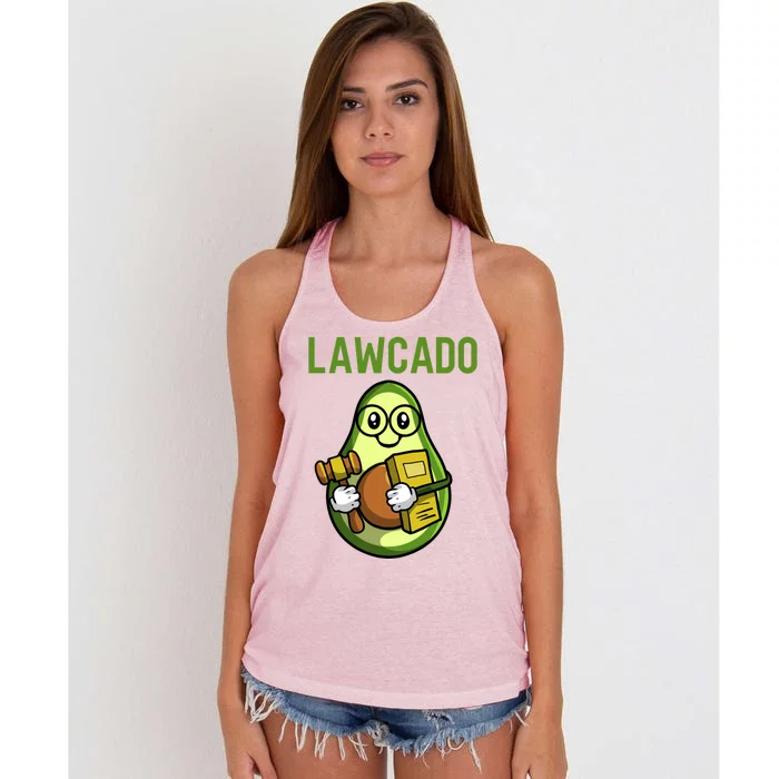 Lawcado Gift Legal Counsel Attorney Law School Student Lawyer Gift Women's Knotted Racerback Tank