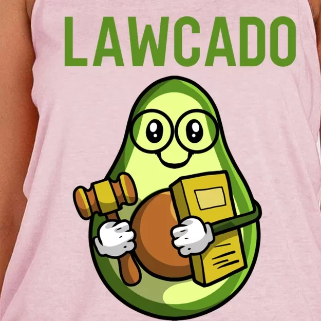 Lawcado Gift Legal Counsel Attorney Law School Student Lawyer Gift Women's Knotted Racerback Tank