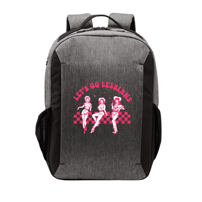 LetS Go Lesbians Subtle Lesbian Live Laugh Lesbian Lgbtq Vector Backpack