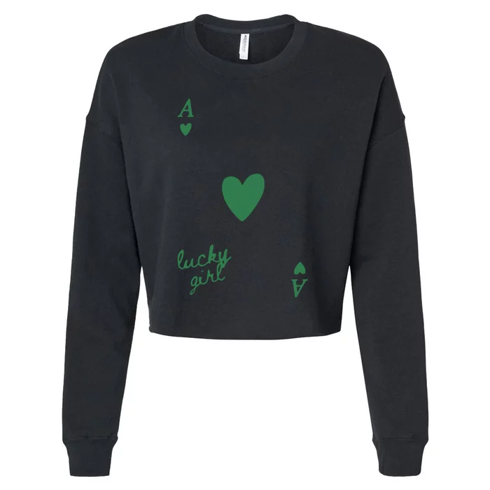 Lucky Girl Cropped Pullover Crew