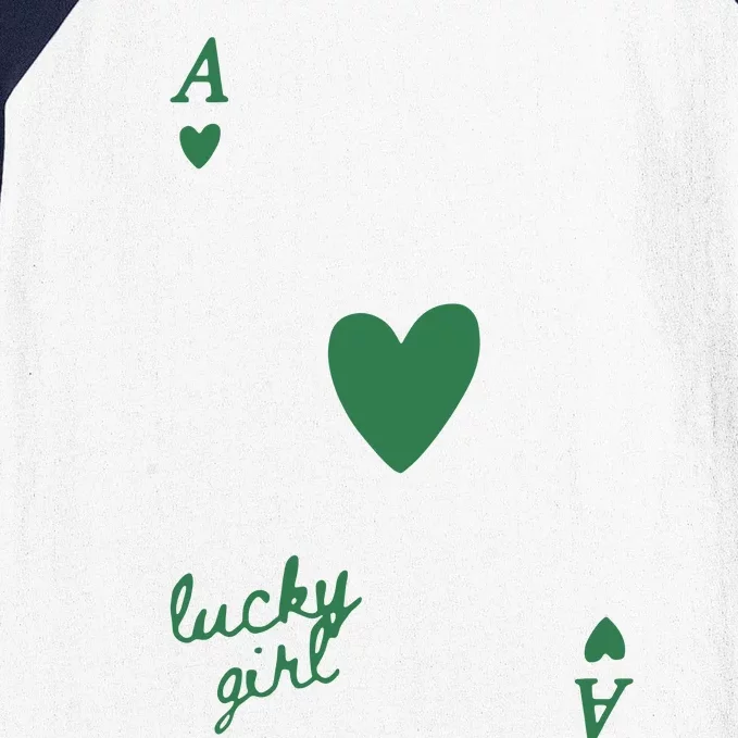 Lucky Girl Baseball Sleeve Shirt