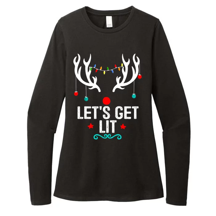 LetS Get Lit Cool Christmas Womens CVC Long Sleeve Shirt