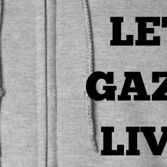 Let Gaza Live Full Zip Hoodie