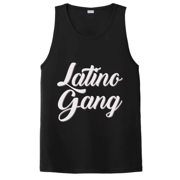 Latino Gang Latin Trap Hip Hop Rap Hispanic Cholo Grafitti Great Gift Performance Tank