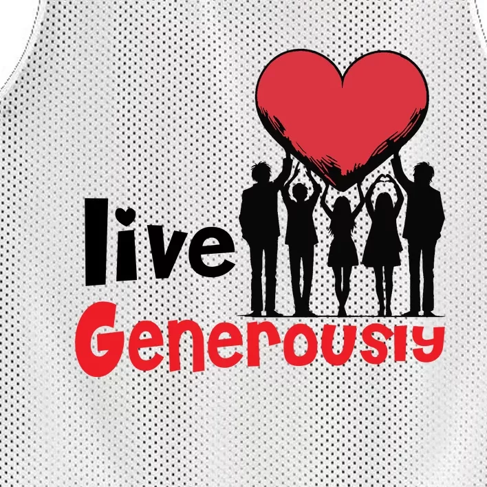 Live Generously Mesh Reversible Basketball Jersey Tank