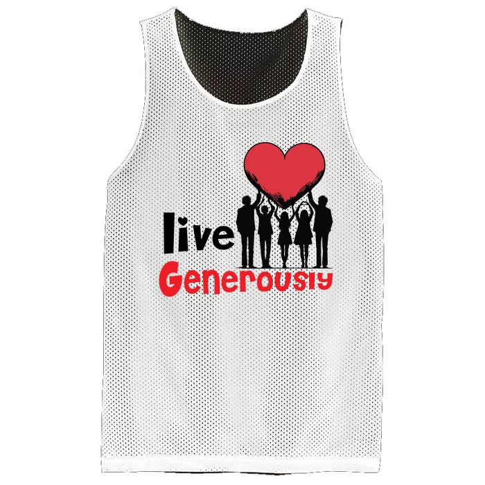 Live Generously Mesh Reversible Basketball Jersey Tank