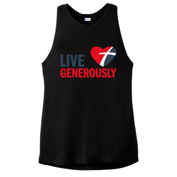 Living Generously Ladies Tri-Blend Wicking Tank