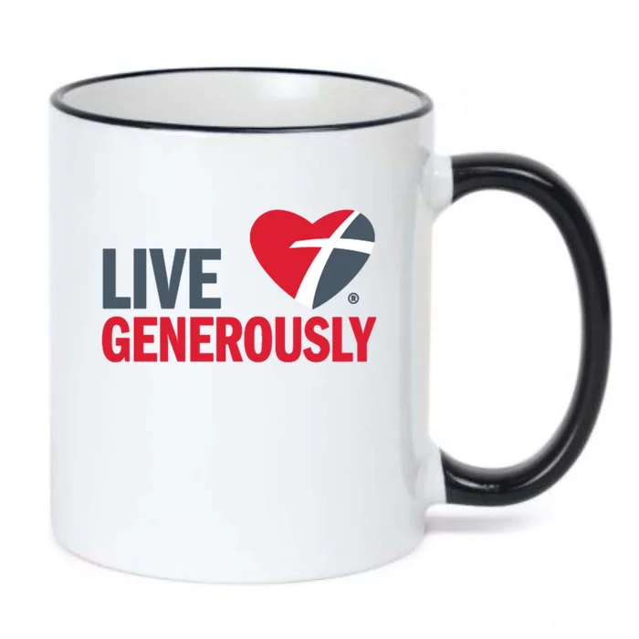 Living Generously Black Color Changing Mug