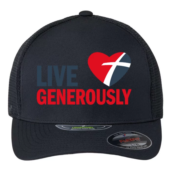 Living Generously Flexfit Unipanel Trucker Cap