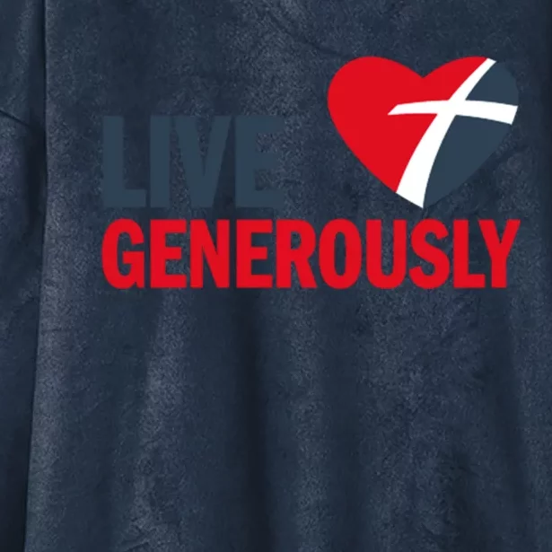 Living Generously Hooded Wearable Blanket