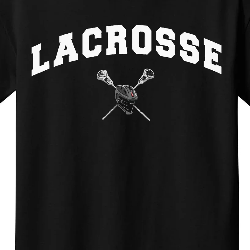 Lacrosse Gifts Lax Lacrosse Player Stick Kids T-Shirt