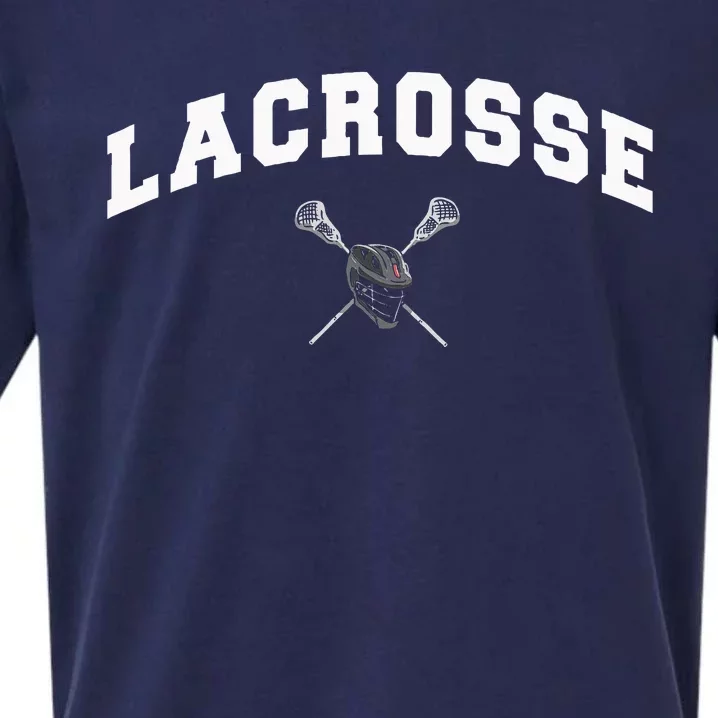 Lacrosse Gifts Lax Lacrosse Player Stick Sueded Cloud Jersey T-Shirt