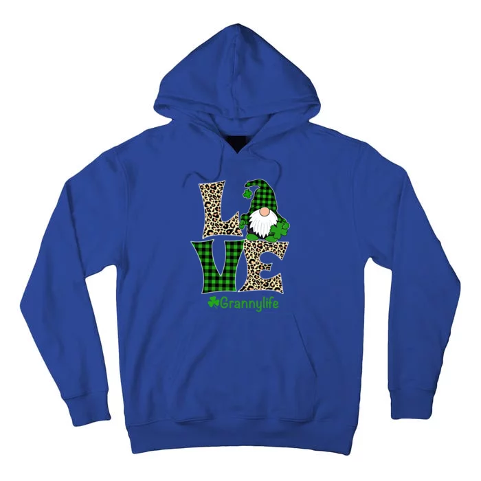 Love Granny Life Gift St Patrick's Day Gnome Irish Granny Gift Tall Hoodie