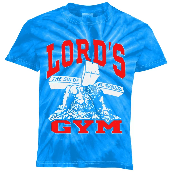 Lords Gym Lords The Sin Of World Jesus Sweatshirt Kids Tie-Dye T-Shirt