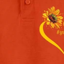 Love Granny Life Sunflower Mother Day Granny Gift Dry Zone Grid Performance Polo