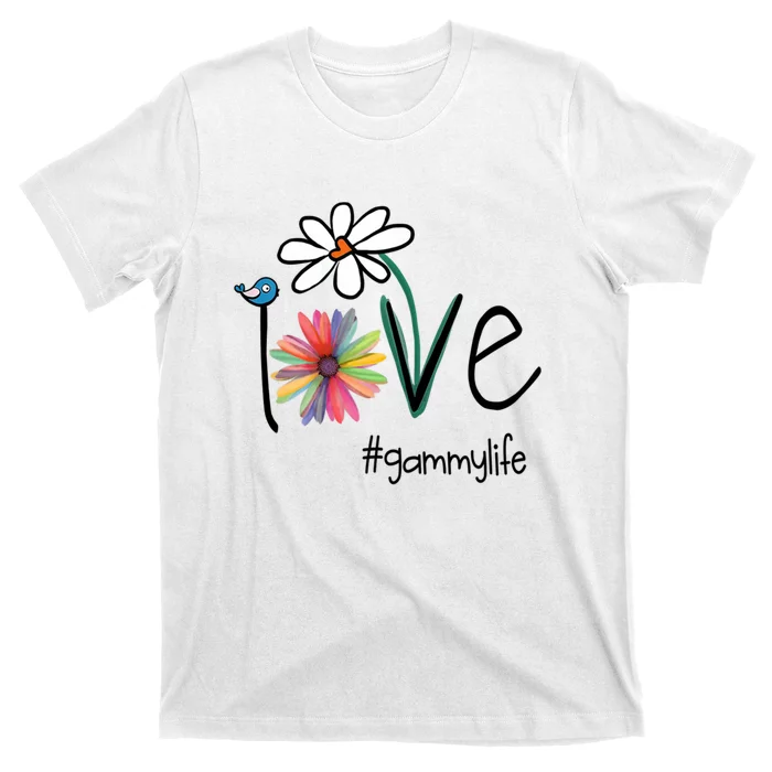 Love Gammy Life Art Flower T-Shirt