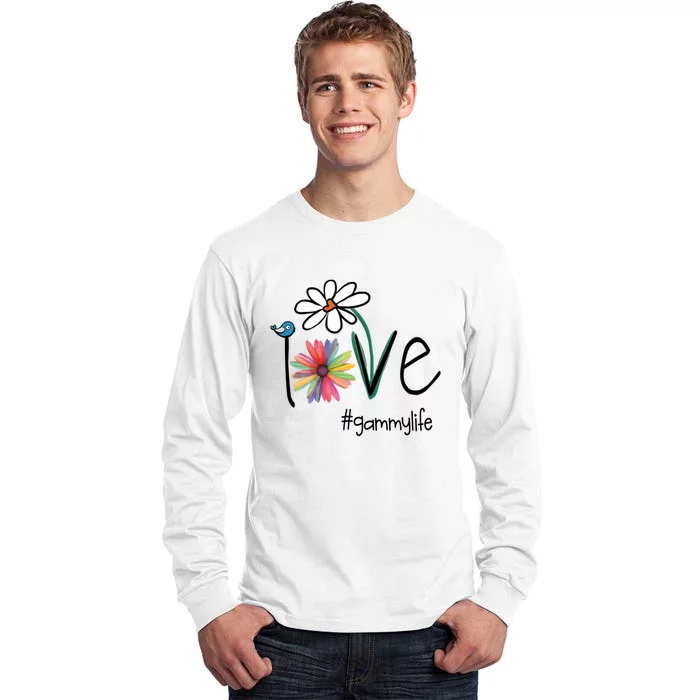 Love Gammy Life Art Flower Tall Long Sleeve T-Shirt