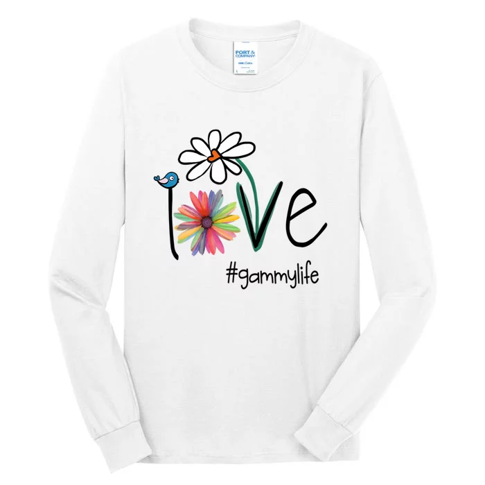 Love Gammy Life Art Flower Tall Long Sleeve T-Shirt