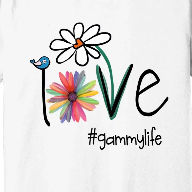 Love Gammy Life Art Flower Premium T-Shirt