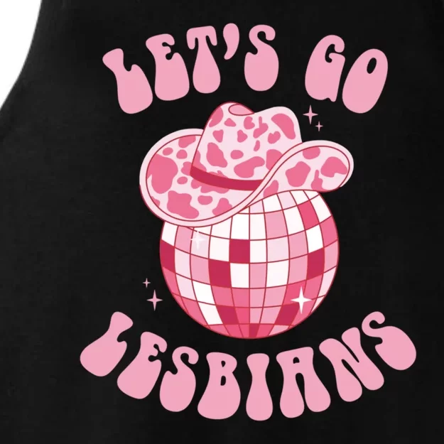 LetS Go Lesbians Cowgirl Southern Western Lesbian Pride Ladies Tri-Blend Wicking Tank