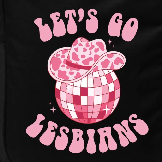 LetS Go Lesbians Cowgirl Southern Western Lesbian Pride Impact Tech Backpack