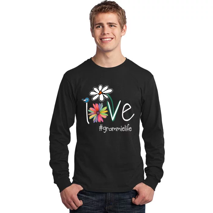 Love Grammie Life Art Flower Color Tall Long Sleeve T-Shirt