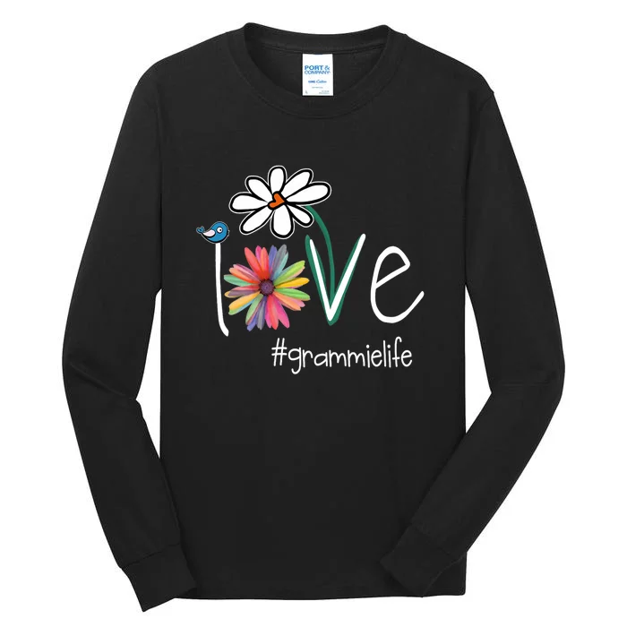 Love Grammie Life Art Flower Color Tall Long Sleeve T-Shirt