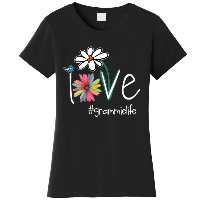 Love Grammie Life Art Flower Color Women's T-Shirt