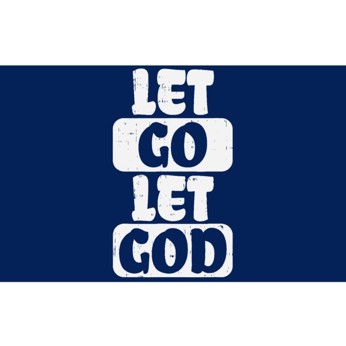 Let Go Let God Jesus Faith Quote Religious Christian Gift Bumper Sticker