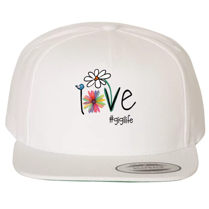 Love Gigi Life Art Flower Wool Snapback Cap