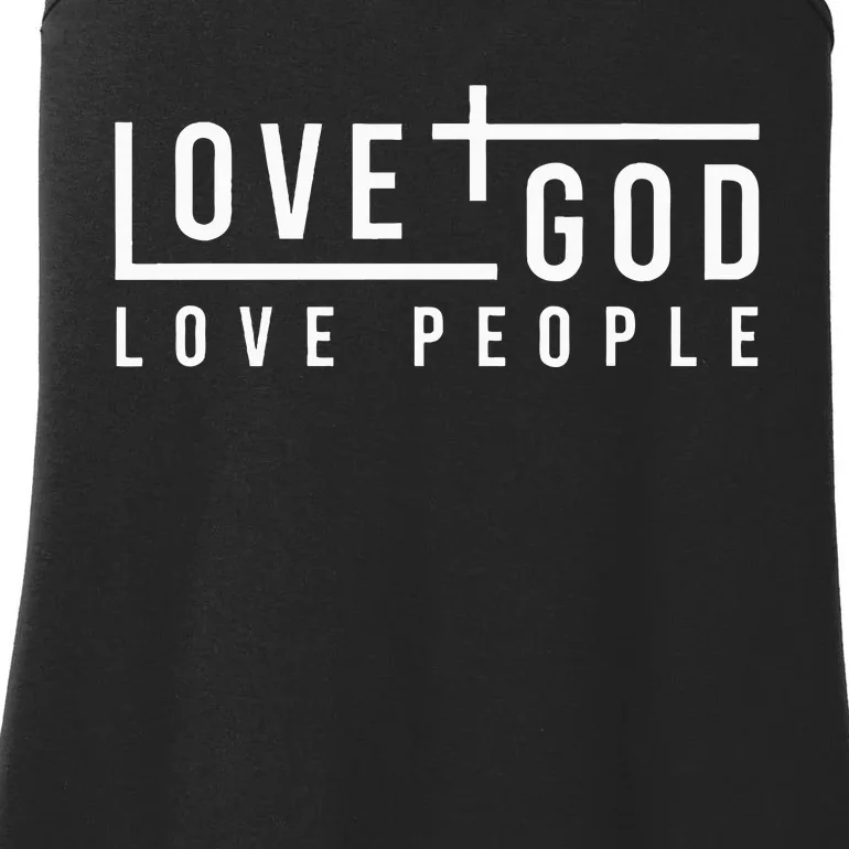 Love God Love People Ladies Essential Tank