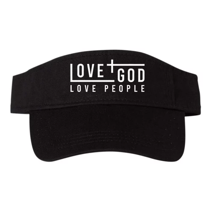 Love God Love People Valucap Bio-Washed Visor