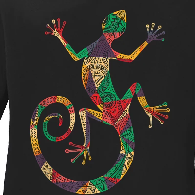 Lizard Gecko Ladies Long Sleeve Shirt