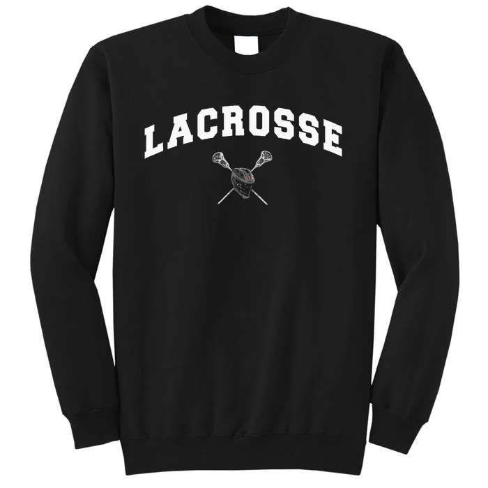 Lacrosse Gifts Lax Lacrosse Player Stick Tall Sweatshirt