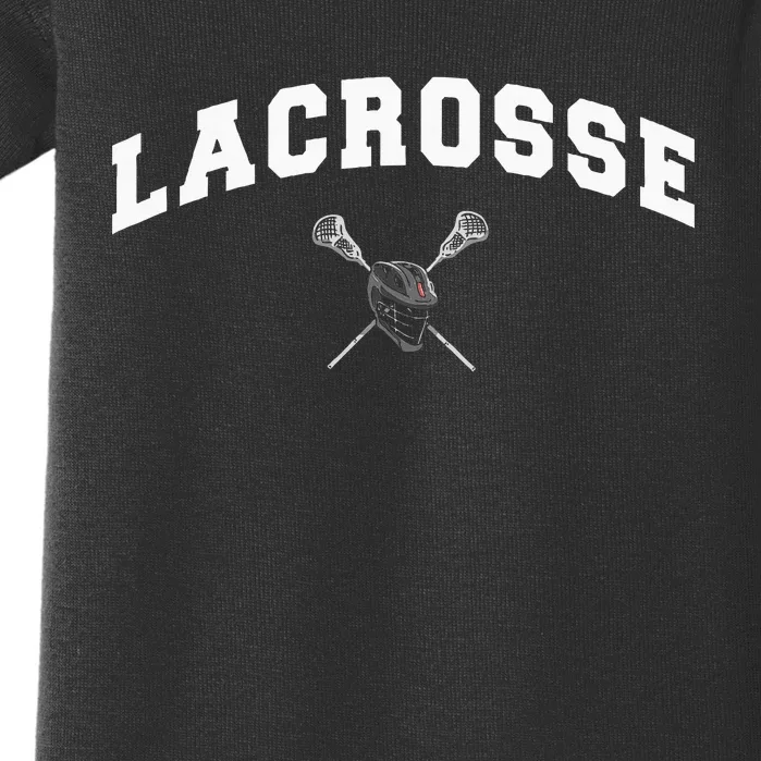 Lacrosse Gifts Lax Lacrosse Player Stick Baby Bodysuit