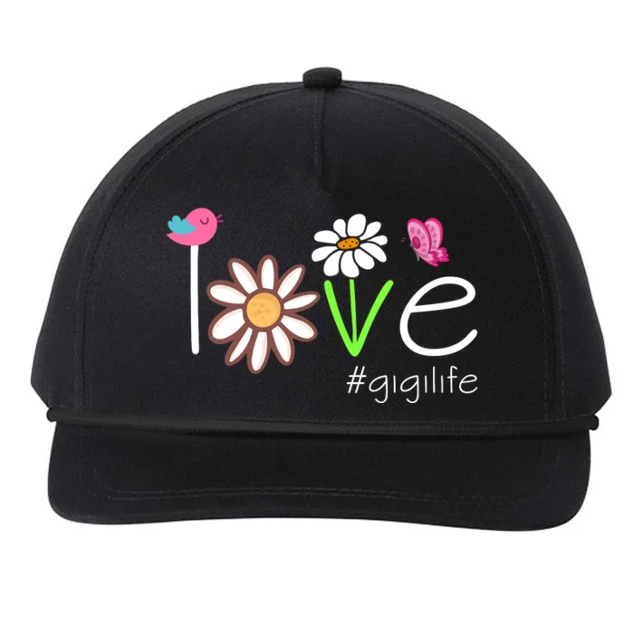 Love Gigi Life Cute Matching Family Snapback Five-Panel Rope Hat