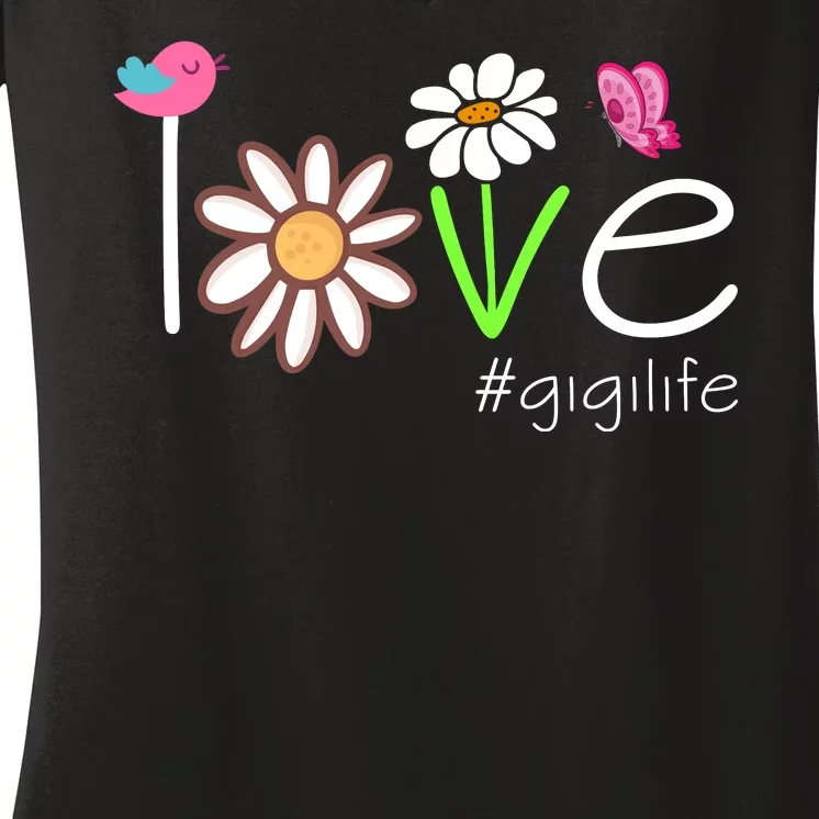 Love Gigi Life Cute Matching Family Women's V-Neck T-Shirt