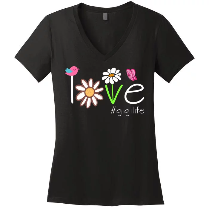 Love Gigi Life Cute Matching Family Women's V-Neck T-Shirt