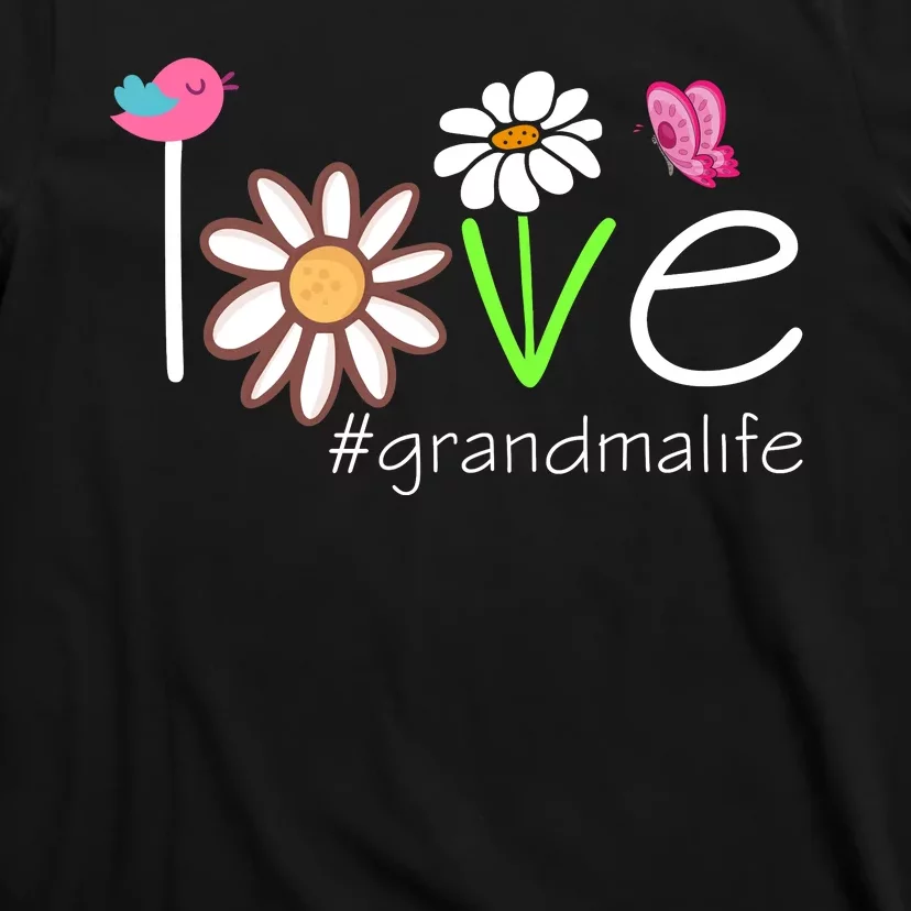 Love Grandma Life Cute Matching Family T-Shirt