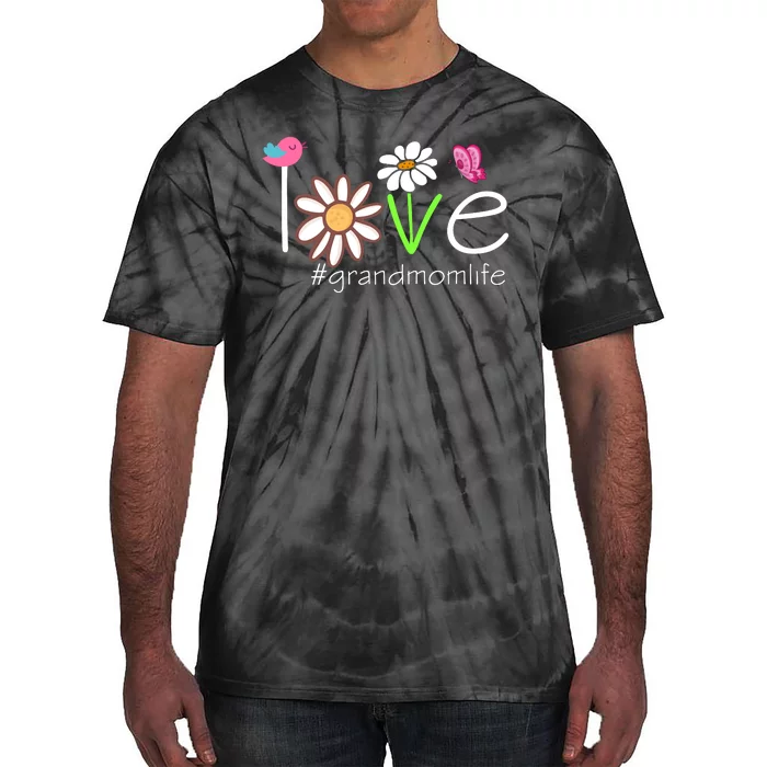 Love Grandmom Life Cute Matching Family Tie-Dye T-Shirt