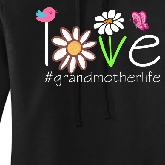 Love Grandmother Life Cute Matching Family Women's Pullover Hoodie