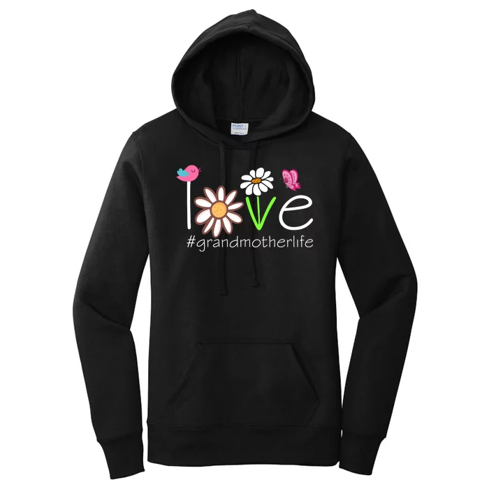 Love Grandmother Life Cute Matching Family Women's Pullover Hoodie