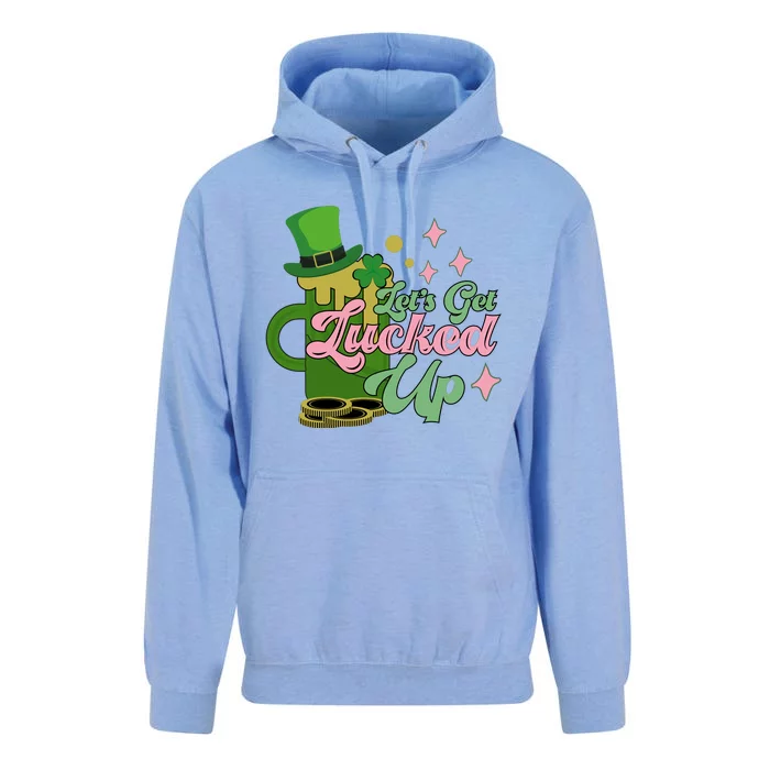 Let's Get Lucked Up St Patrick's Unisex Surf Hoodie